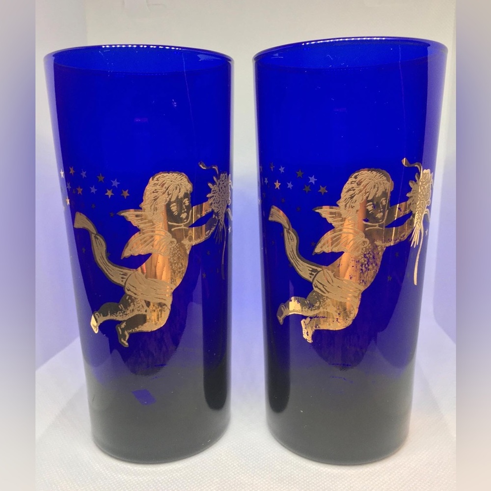 Vintage Set of 2 Culver Glasses -